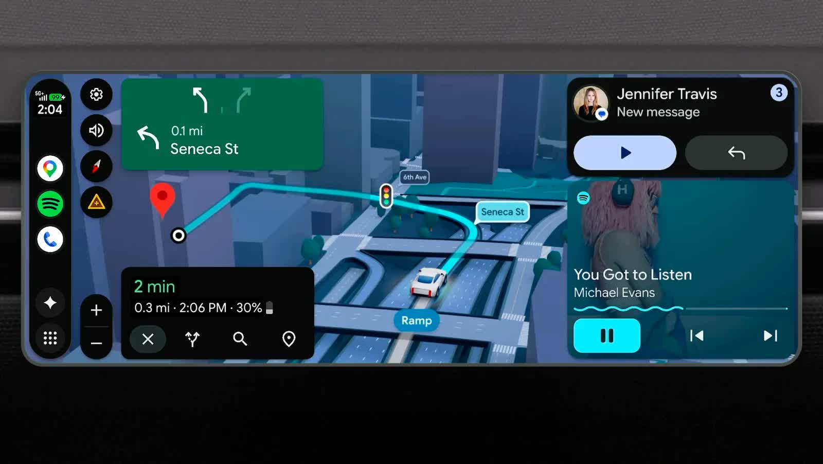 Android Auto verandert compleet met YouTube en Gemini AI